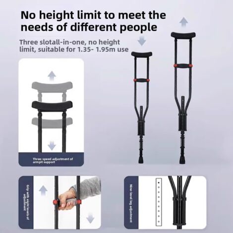 Auxillary Crutches (M) 1 Pair