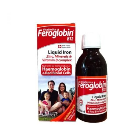 Feroglobin B12 Liquid Iron/zinc /vitamin B12 200 ML Bottle