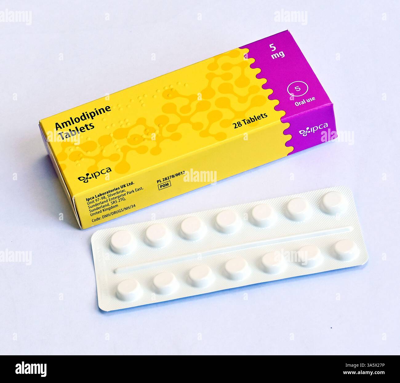 AMLODIPINE 5MG TABS (UK) 28'S Amlodipine besylate 10 mg 28 Tablet