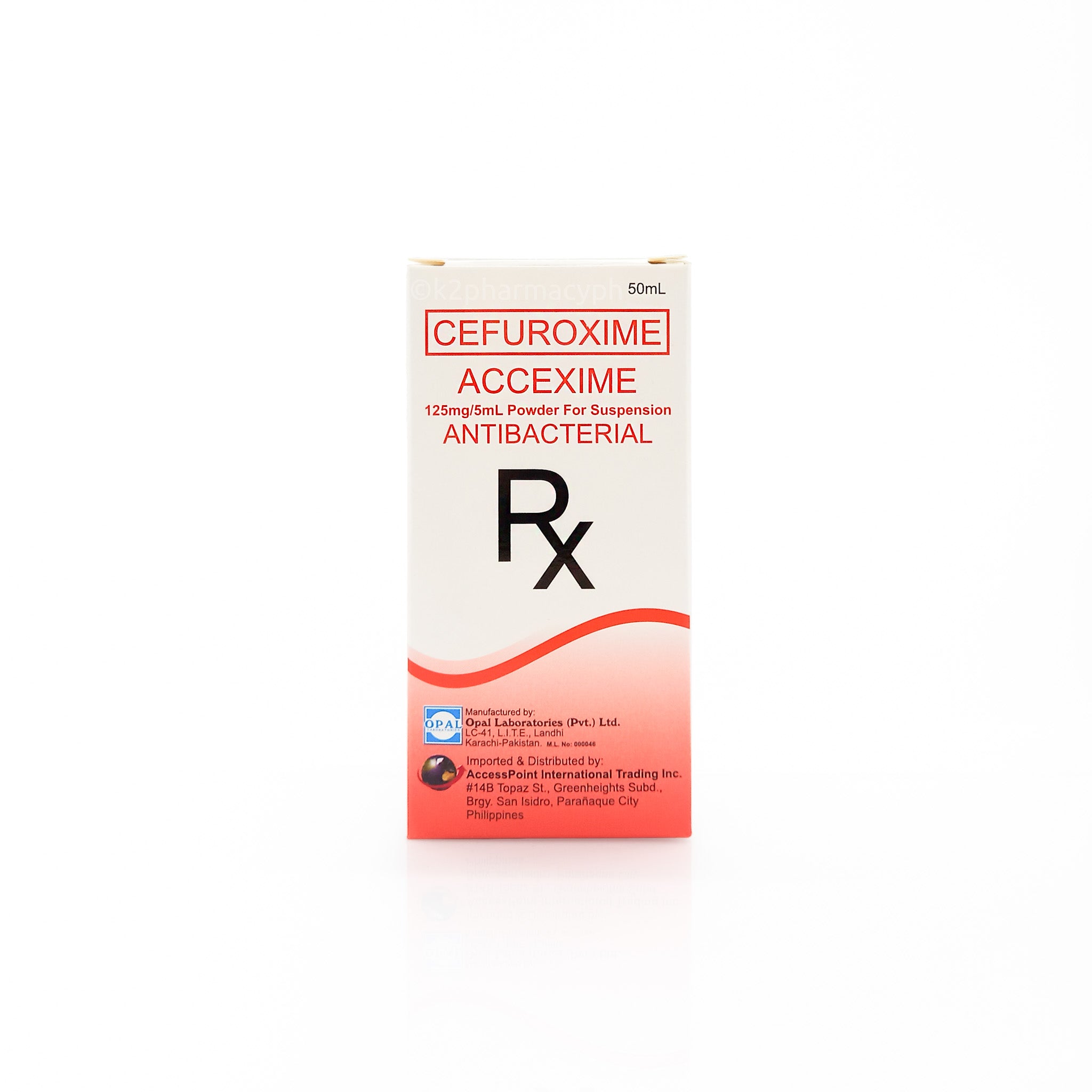 Cefuroxime 125mg/5ml Susp. 50ml (Exime Ds)