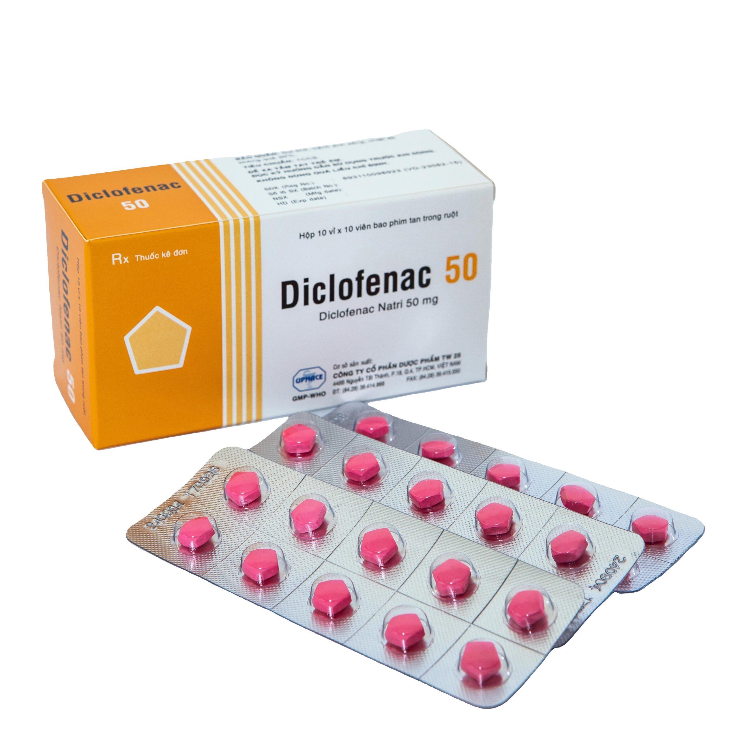 Diclofenac 50mg Tabs 100