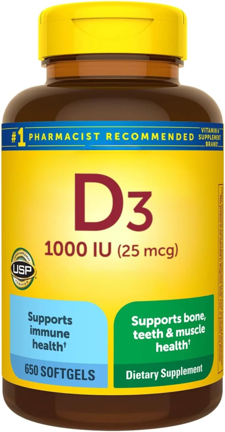 NA VITAMIN D3 1000IU(25MCG)90S 1000IU Bottle